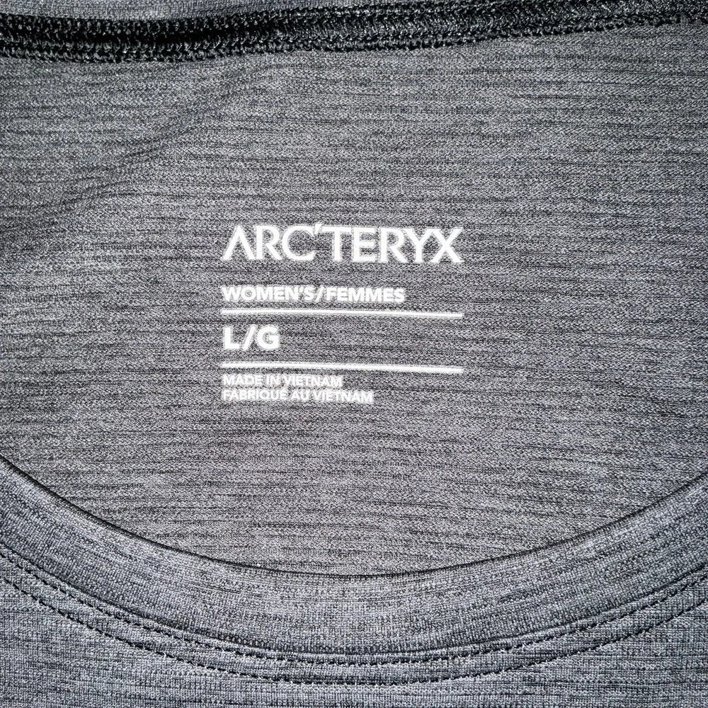 Arcteryx Shirt Womens Large Gray Taema Crew Long Sleeve Heather NWT